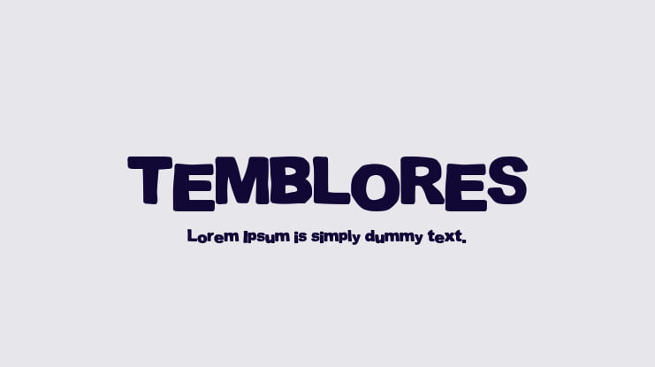 TEMBLORES Font
