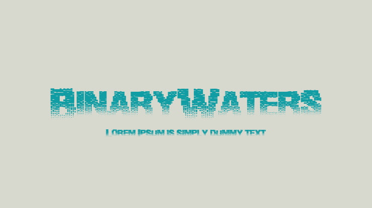 BinaryWaters Font