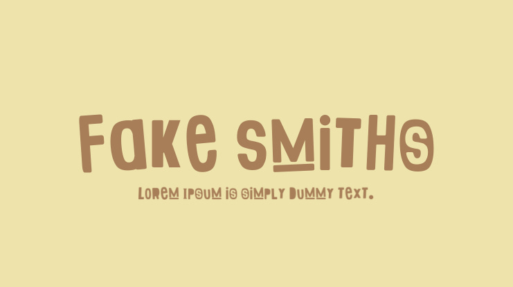 Fake Smiths Font
