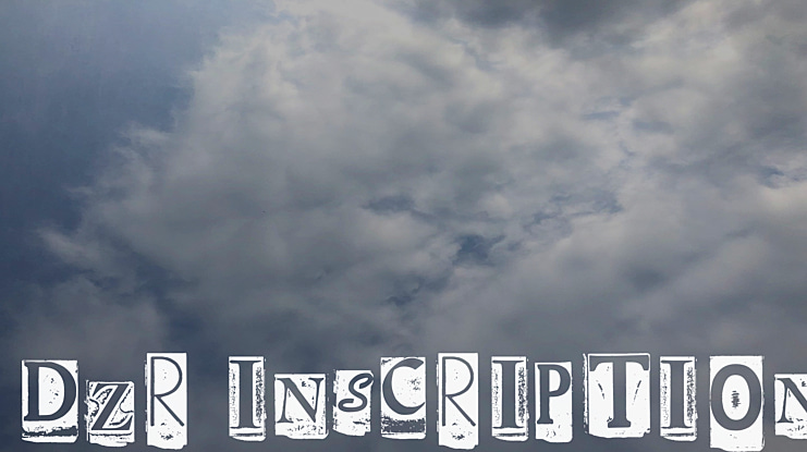 DZR INSCRIPTION Font