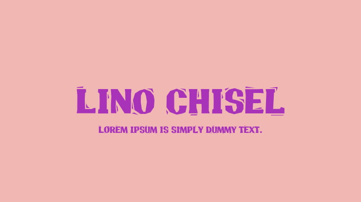 Lino Chisel Font