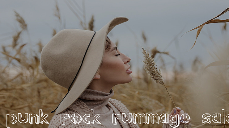 punk rock rummage sale Font