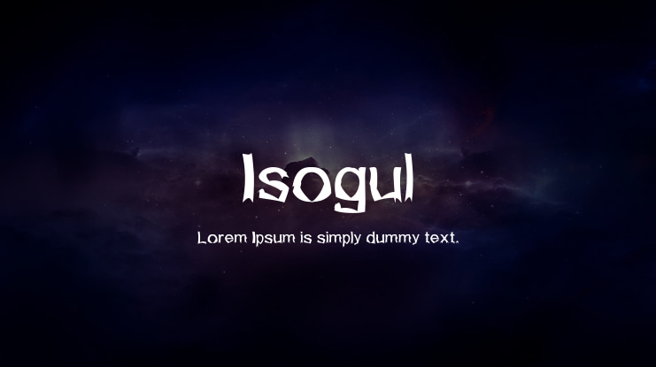 Isogul Font