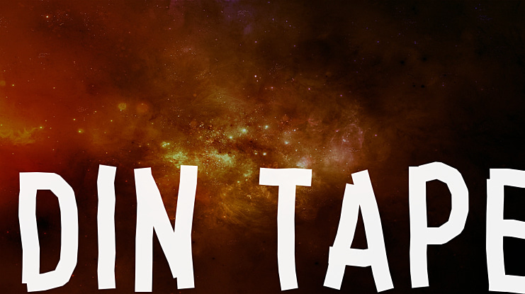 Din Tape Font