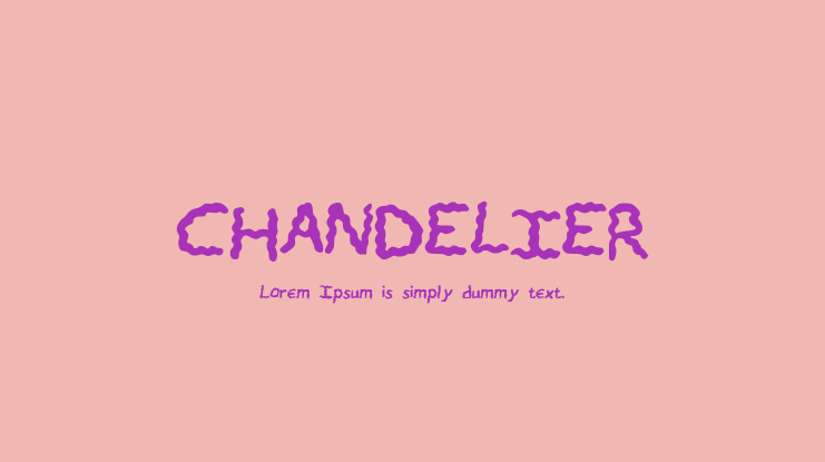 CHANDELIER Font