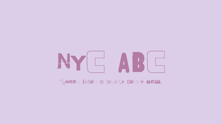 NYC ABC Font