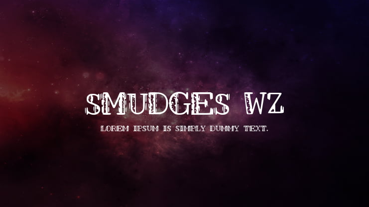 SMUDGES_WZ Font