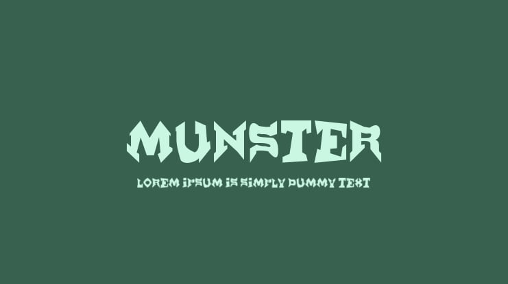 Munster Font