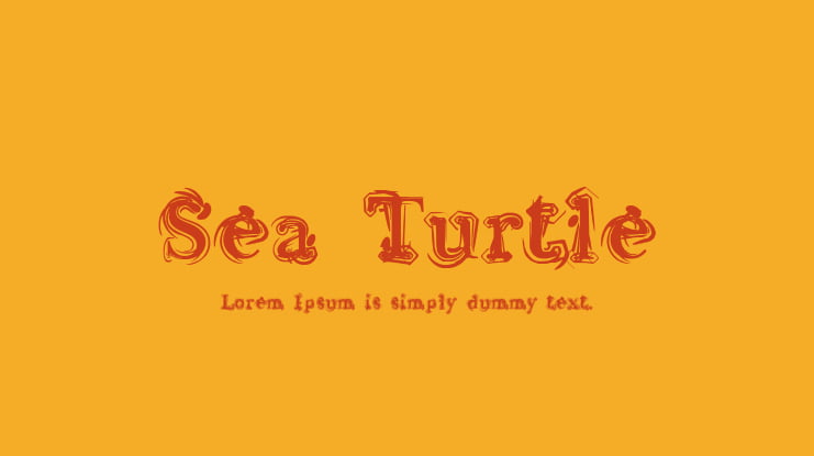 Sea Turtle Font