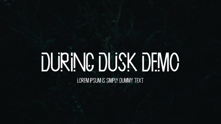 During Dusk Demo Font