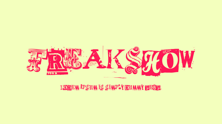 Freakshow Font