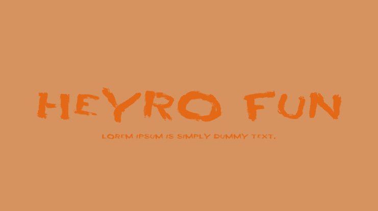 HEYRO fun Font