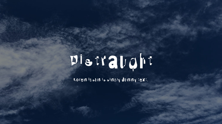 Distraught Font Family