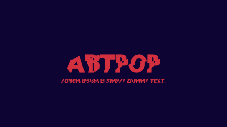 ARTPOP Font