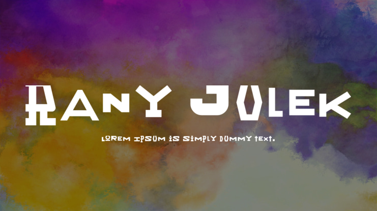 Rany Julek Font