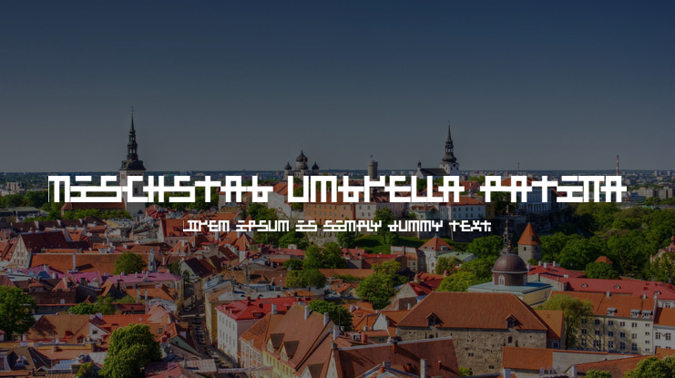 Mischstab Umbrella Patina Font