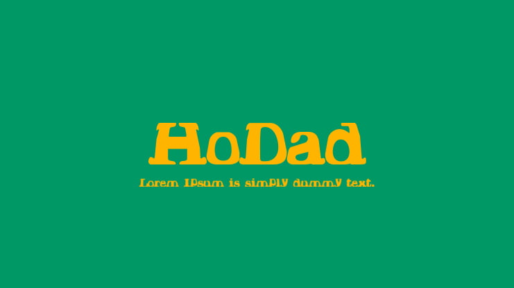 HoDad Font