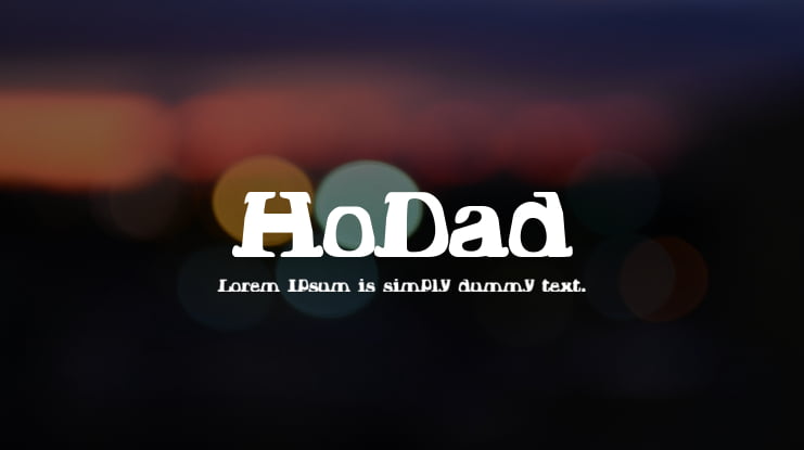 HoDad Font