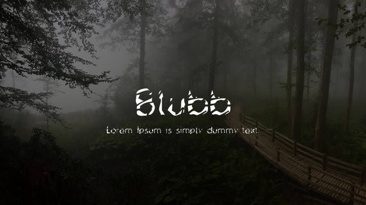 Blubb Font