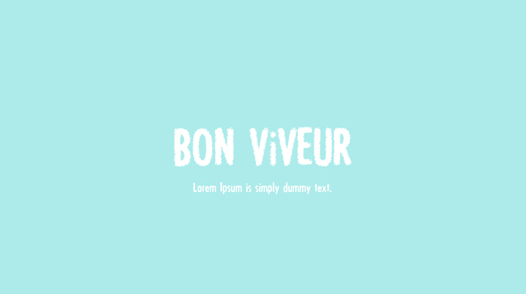 BON ViVEUR Font