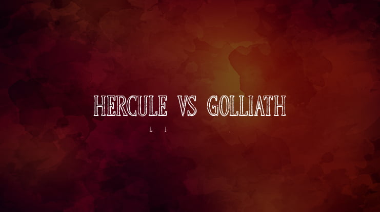HERCULE VS GOLLIATH Font