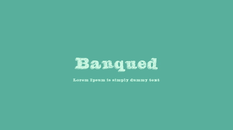 Banqued Font