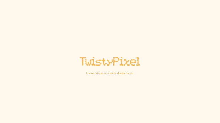 TwistyPixel Font