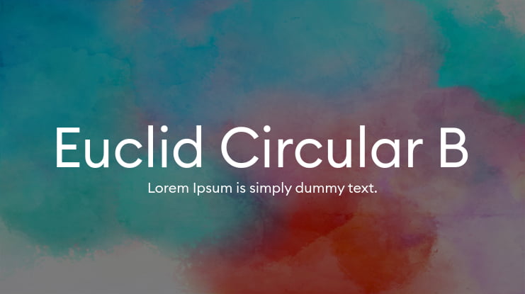 Euclid Circular B Font Family