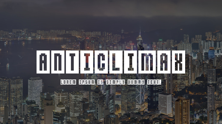 Anticlimax Font