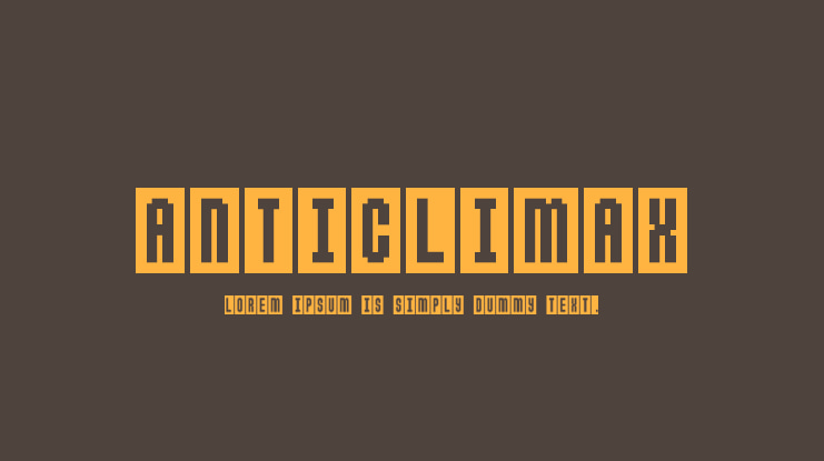 Anticlimax Font