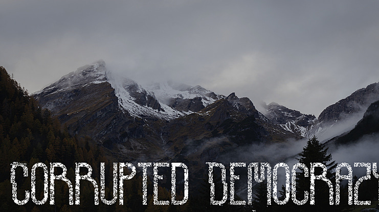 Corrupted Democrazy Font