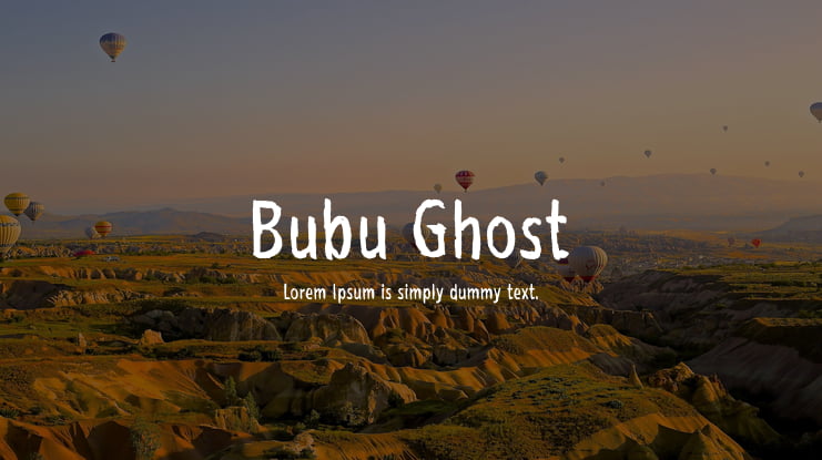 Bubu Ghost Font