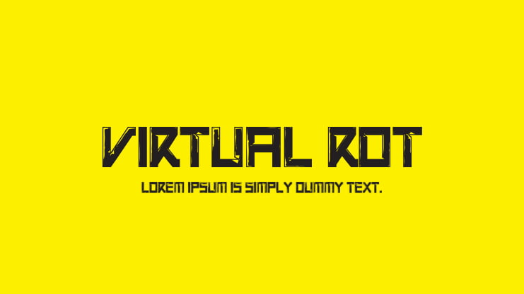 Virtual Rot Font