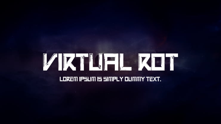 Virtual Rot Font