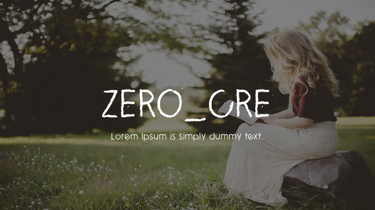 ZERO_CRE Font