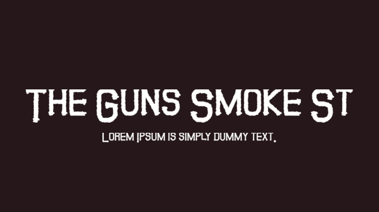 The Guns Smoke St Font