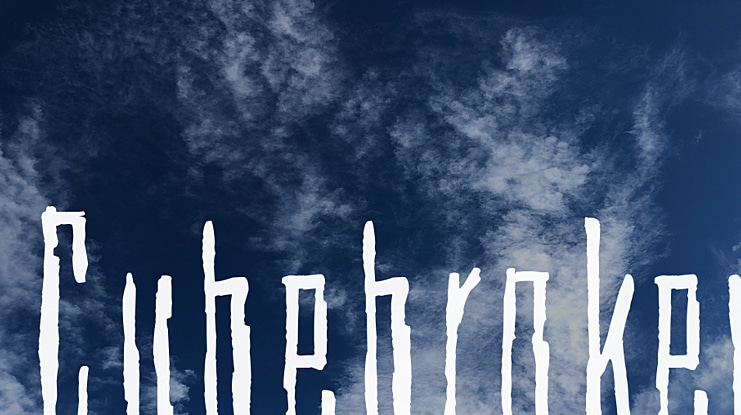 Cubebroken Font