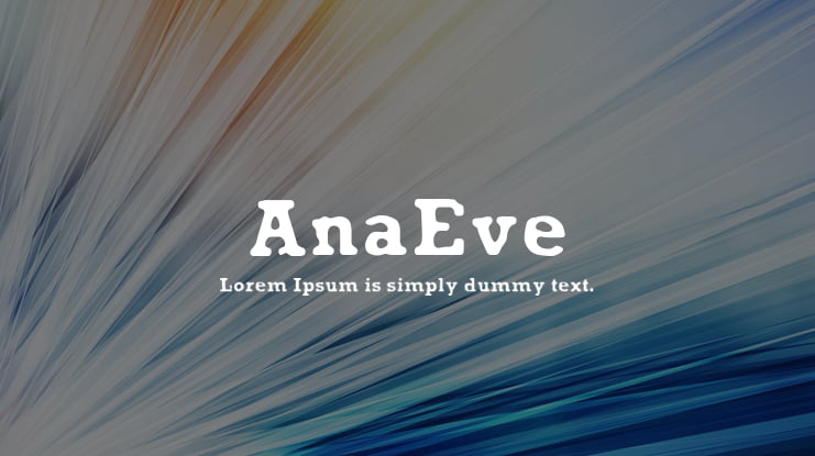 AnaEve Font