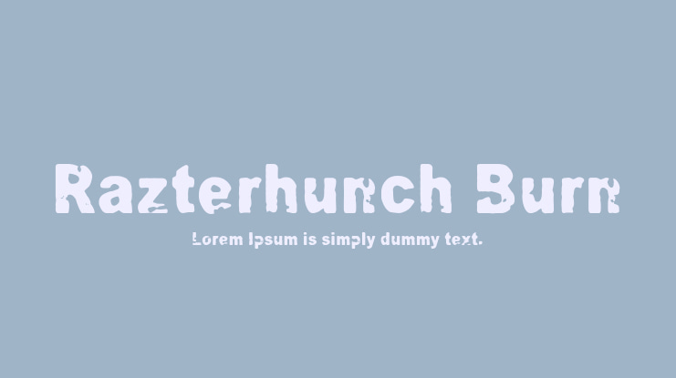 Razterhunch Burn Font Family