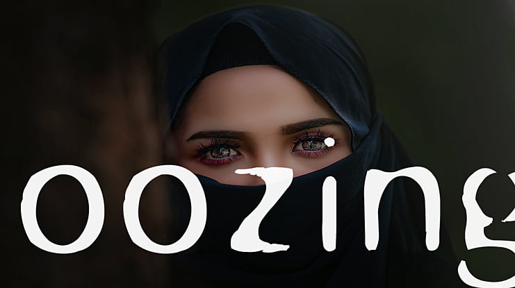 oozing Font
