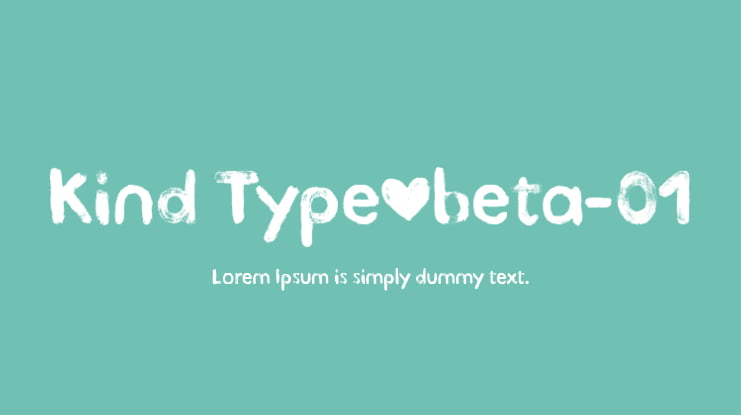 Kind Type_beta-01 Font