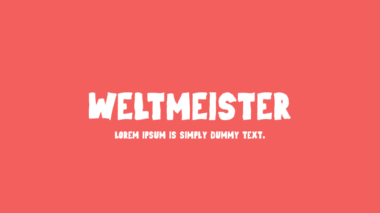 Weltmeister Font
