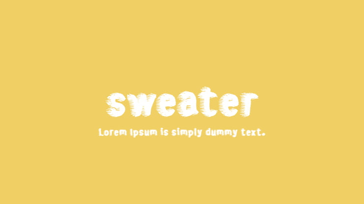 sweater Font