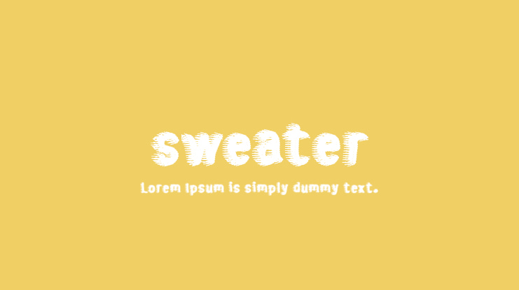sweater Font