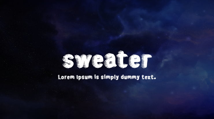 sweater Font