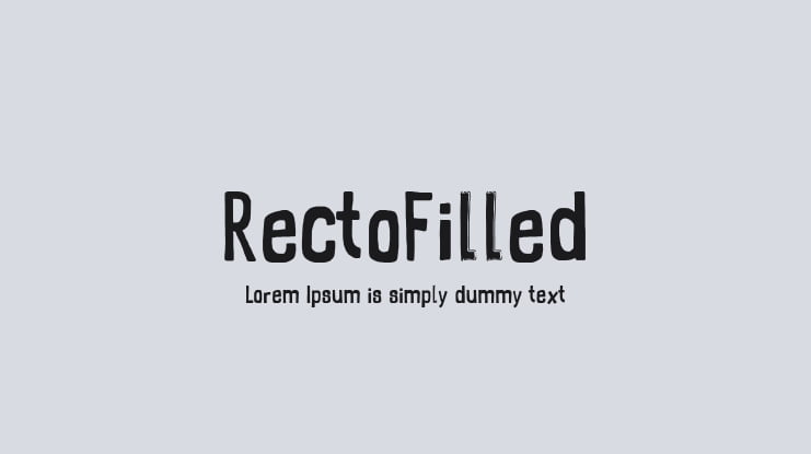 RectoFilled Font