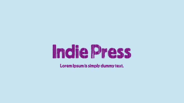 Indie Press Font