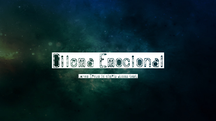 Dilema Emocional Font
