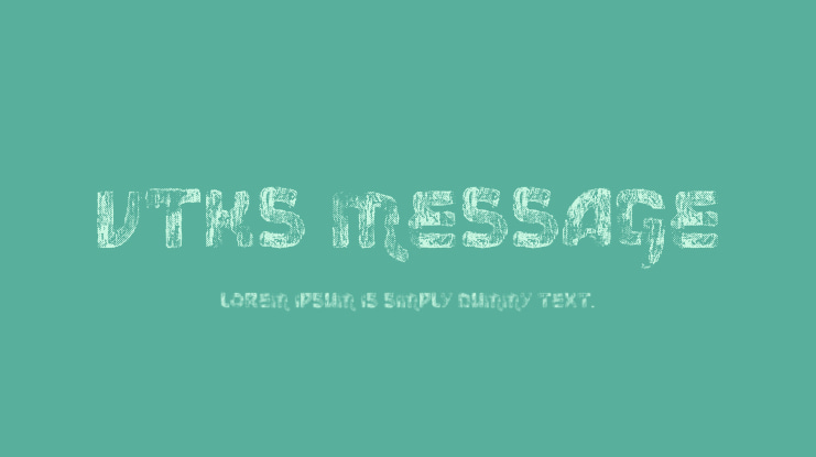 vtks message Font