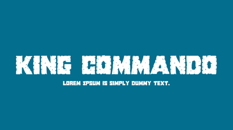 King Commando Font Family